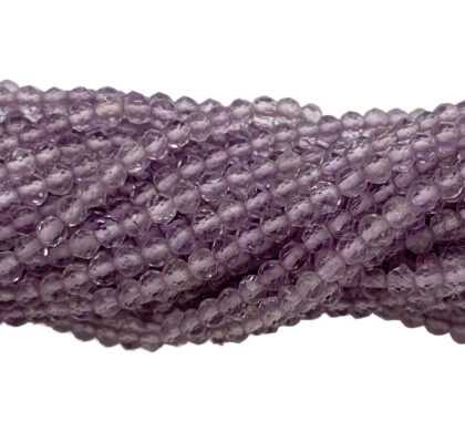 FILI AMETISTA CHIARA MULTICOR, TAGLIO MACCHINA SFACCETATA