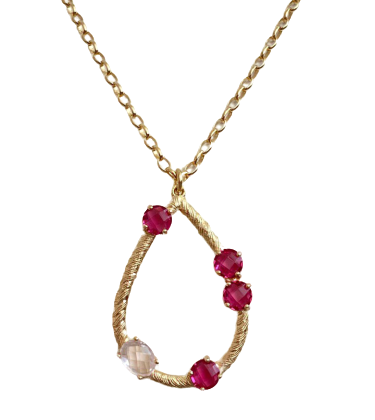 Collana con pietre naturali