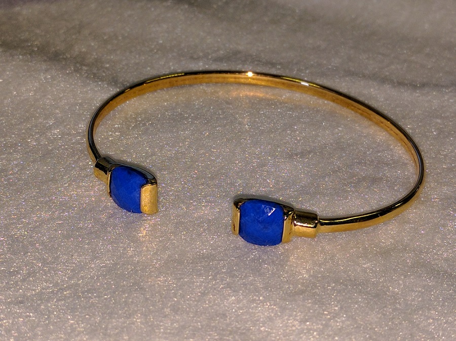 BRACCIALE CON LAPISLAZZULI 12x12