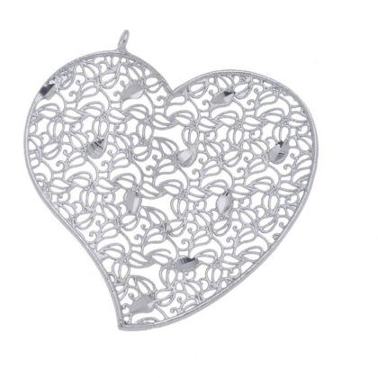 MICROFUSIONE DIAMANTATA CUORE ONDULATO 35*35MM.