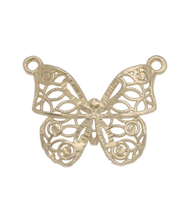 MICROFUSIONE DIAMANTATA FARFALLA 28*34 MM.