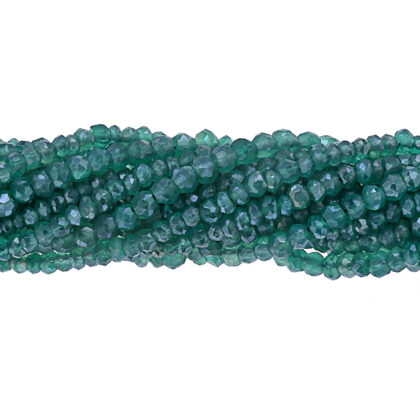 FILI AGATA VERDE, TAGLIO LASER SFACCETTATO