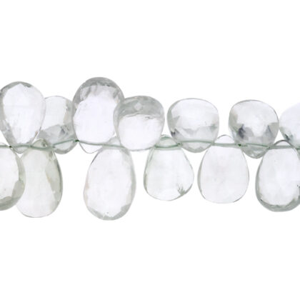 FILI AMETISTA VERDE, GOCCIA PIATTA CON FORO