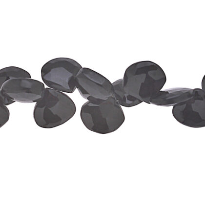 FILI SPINELLO NERO, GOCCIA PIATTA CON FORO