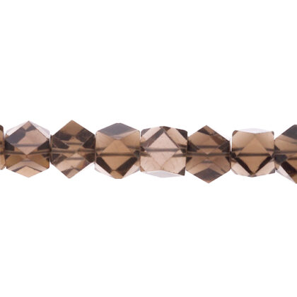 Quarzo fumé, cubo twisted