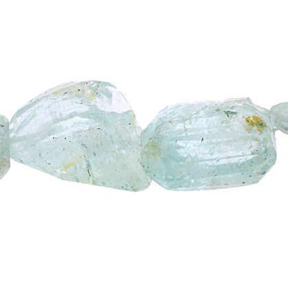 Acquamarina, sassi sfaccettati laser