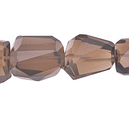Quarzo fumé, sassi sfaccettati laser