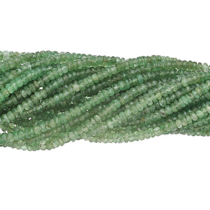 FILI TSAVORITE, RONDELLE SFACCETTATE