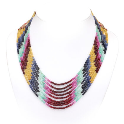 ZAFFIRO-RUBINO-SMERALDO, RONDELLA SFACCETTATA