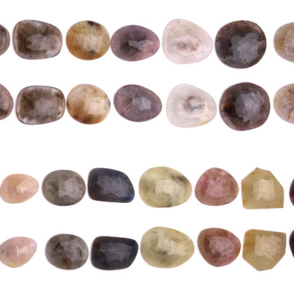 Zaffiro multicolor, Rose Cut coppia