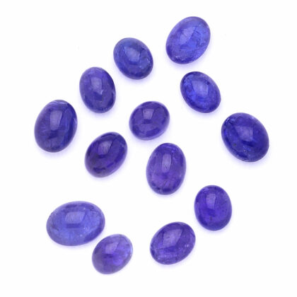 Tanzanite, cabonchon mix