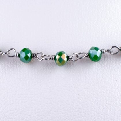 Catena a rosario con pietre idrotermali, sfaccettate