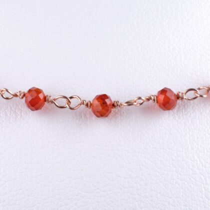 Catena a rosario con pietre idrotermali, sfaccettato