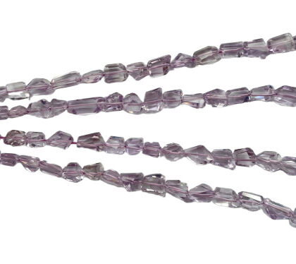 FILI AMETISTA LAVANDA, TAGLIO LASER SFACCETTATO