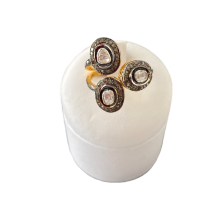 Anello in argento 925 con diamanti