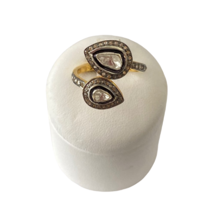 Anello in ag 925 con diamanti