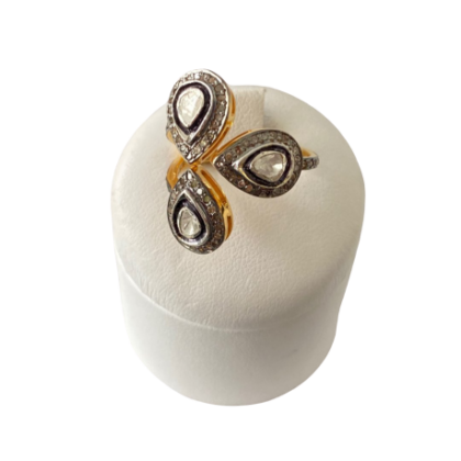 Anello in ag 925 con diamanti