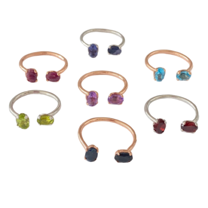 Anelli con pietre naturali