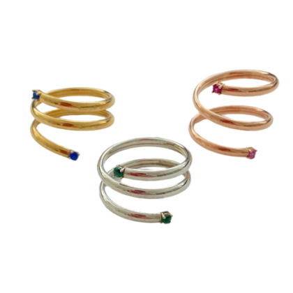 Anelli con pietre naturali, Taglio diamante