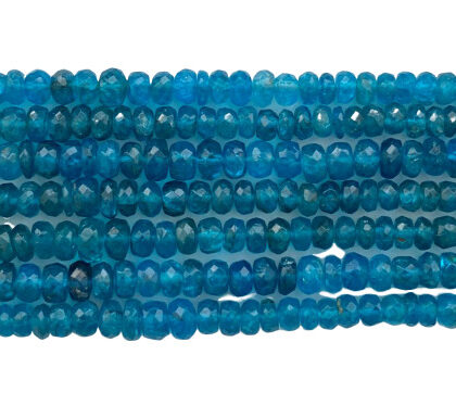 Apatite, rondelle sfacettate