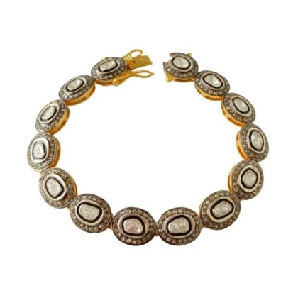 Bracciale in argento 925 con diamanti