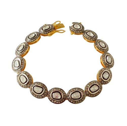 Bracciale in argento 925 con diamanti