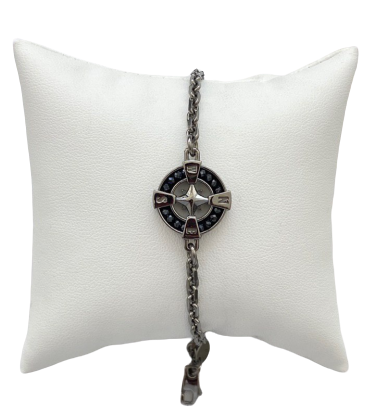 Bracciale da uomo forma a bussola