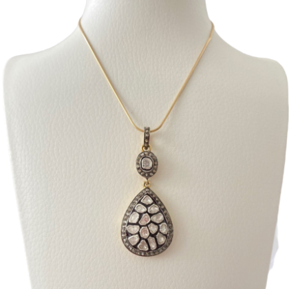 Collana in argento 925 con diamanti