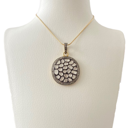 Collana in argento 925 con diamanti