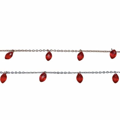 Catena con zirconi, Taglio a navette