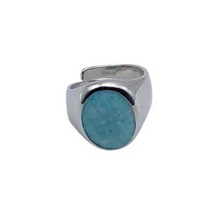 Anello con pietra naturale