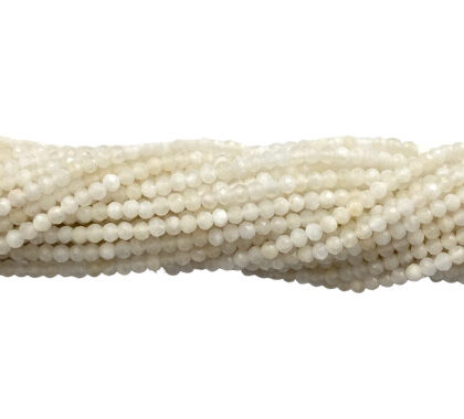 FILI LABRADORITE BIANCA, TAGLIO MACCHINA SFACCETTATA