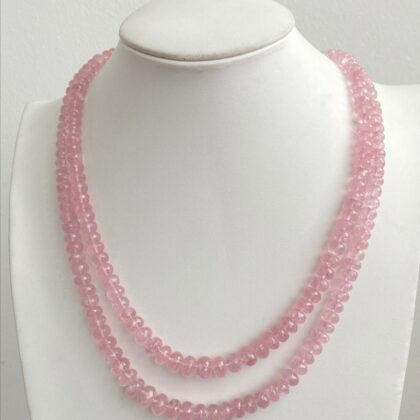 FILI MORGANITE, RONDELLE SFACETTATE ALTA QUALITA'