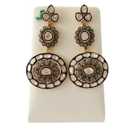 Diamond earrings in silver 925