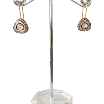 Diamond earrings in silver 925