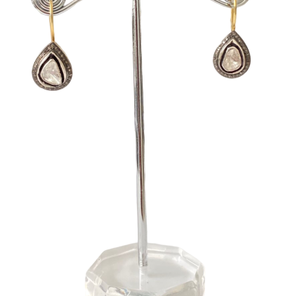 Diamond earrings in silver 925