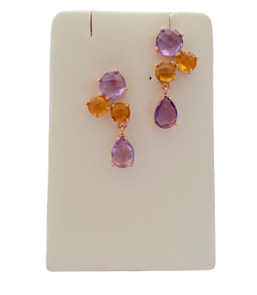 Orecchini con pietre naturali