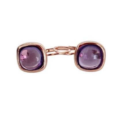 Natural stones earrings, cabochon cut