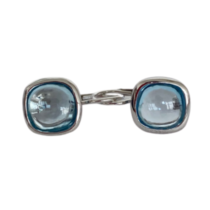 Natural stones earrings, cabochon cut