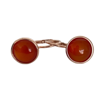 Natural stones earrings, cabochon cut