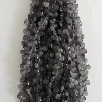 FILI PIETRA DI LUNA, SFACCETTATA CASTAGNA