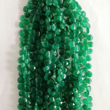 FILI ONICE VERDE, SFACCETTATA CASTAGNA