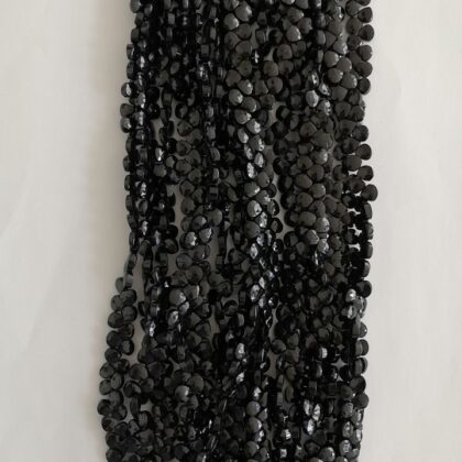 FILI ONICE NERO, SFACCETTATO CASTAGNA