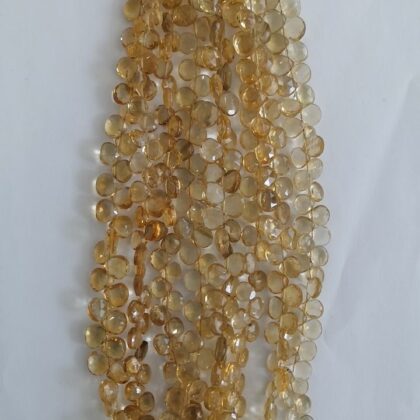 FILI QUARZO CITRINO, SFACCETTATA PIATTA