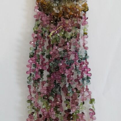 FILI TORMALINA, SFACCETTATA PIATTA