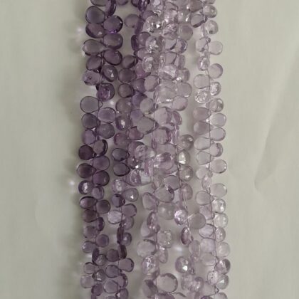 FILI AMETISTA CHIARA, SFACCETTATA PIATTA