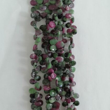 FILI ZOISITE, SFACCETTATA PIATTA