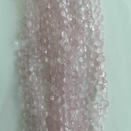 FILI QUARZO ROSA, SFACCETTATA CASTAGNA