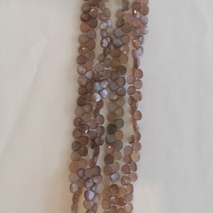 FILI PIETRA DI LUNA, SFACCETTATA CASTAGNA