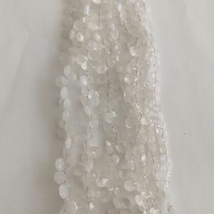 FILI LABRADORITE BIANCA, SFACCETTATA CASTAGNA